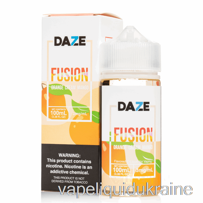 Vape Ukraine Orange Cream Mango - 7 Daze Fusion - 100mL 0mg